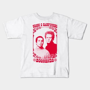 Simon & Garfunkel  /// Bookends /// Original Retro Fan Art Design Kids T-Shirt